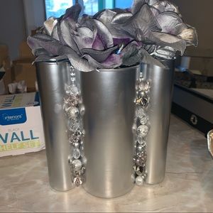 Handmade Metalic Glass Vases !